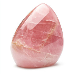 Gentle Pink Coloration of Polished Rose Quartz