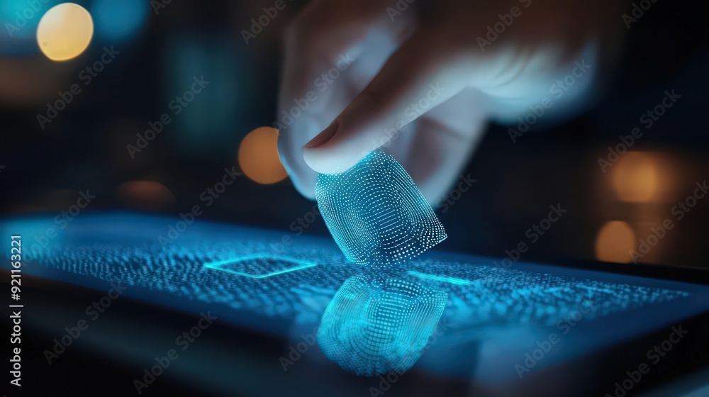 Poster the use of biometric authentication on digital tablets is a key component of cybersecurity networks,