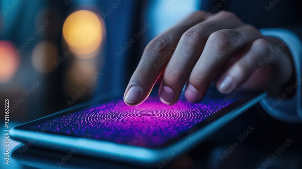 Poster the use of biometric authentication on digital tablets is a key component of cybersecurity networks,