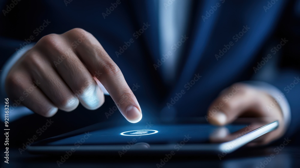 Aufkleber the use of biometric security systems on digital tablets is crucial for protecting data