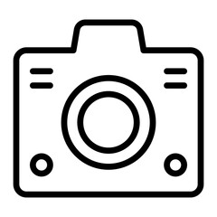 Camera Line Icon Design