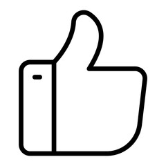 Obraz premium Like Line Icon Design