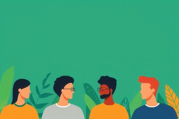 Alumni reunion, reconnecting with opportunities, flat design illustration