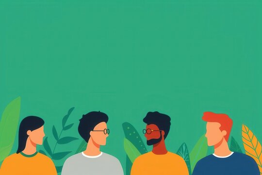 Alumni reunion, reconnecting with opportunities, flat design illustration