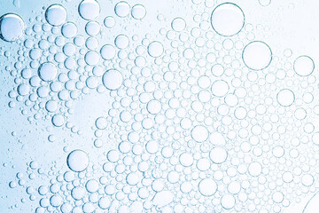 Macro soda bubbles,Soda water isolated on white background. Oxygen bubble texture.