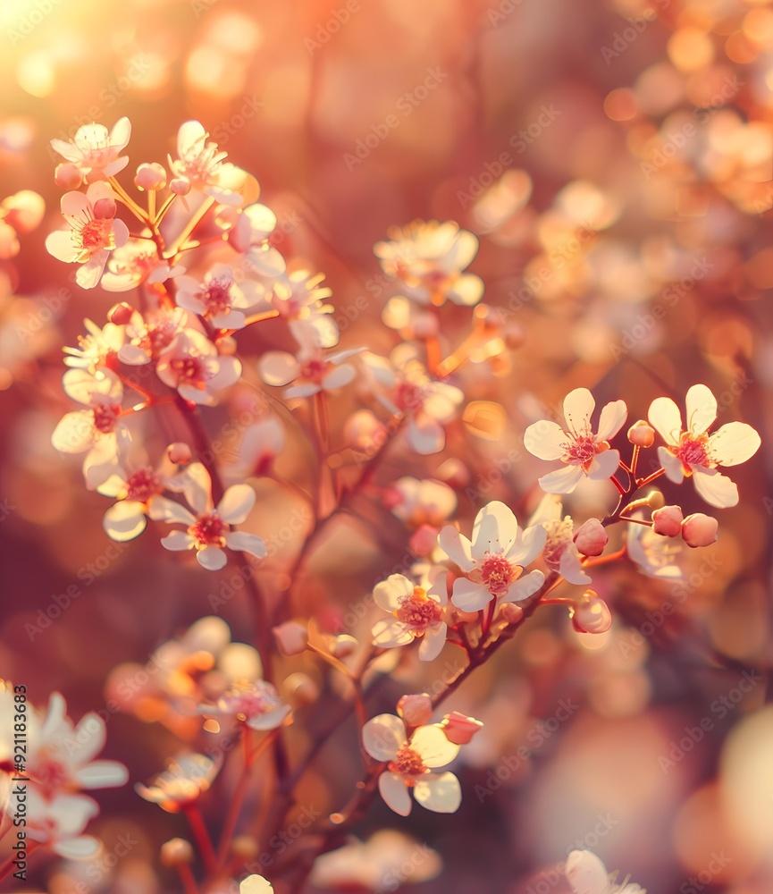 Canvas Prints Beautiful White Flowers Blooming in Spring