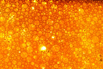 Macro beer foam texture,Beer background bubble foam texture liquid horizontal design banner