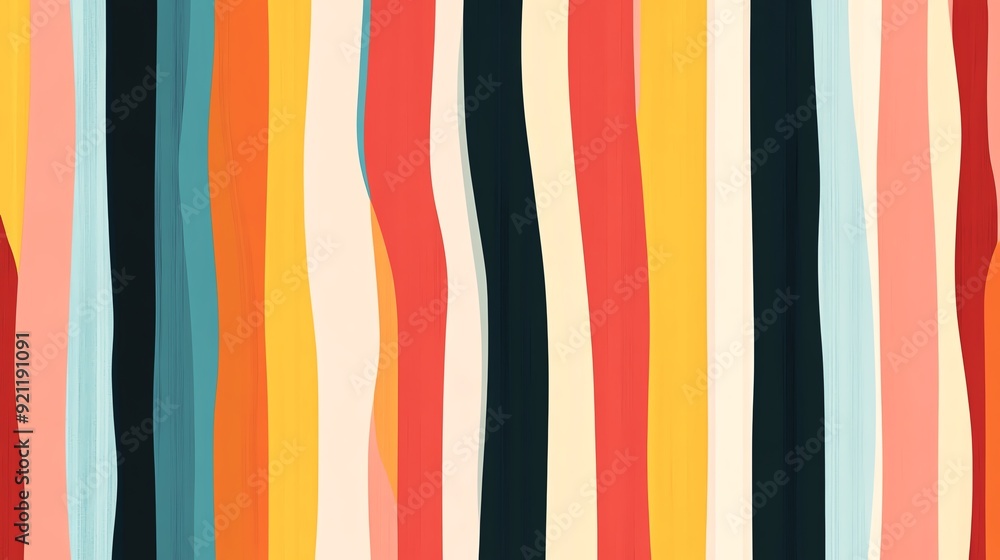 Poster colorful abstract lines create a vibrant and playful background, perfect for creative projects and d