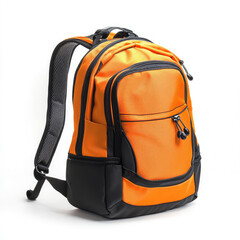 Bright Orange Sporty Backpack with Ergonomic Design for Active Lifestyles