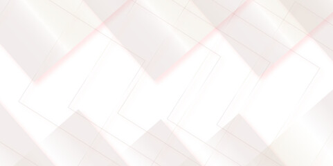 Abstract white background for presentation design with modern corporate concept. Creative Design for Web -Blank Overlapped 3D Geometric Shapes with Copy space, Place for Text. 3d architecture pattern.