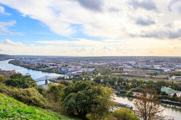 Panoramic view of Rouen, Normandy, France