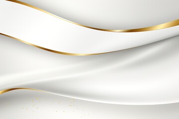 Abstract white background with gold accents.