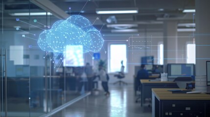 Hybrid Cloud System in Modern Office for Optimized Data Management and Integration