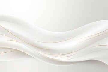 Abstract white background with gold lines.