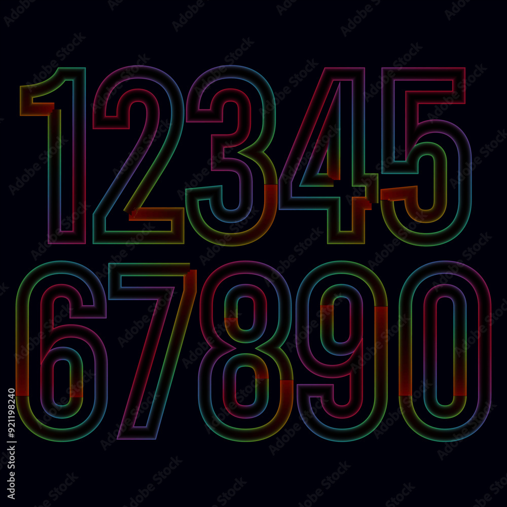 Fototapete vector set of number, simple numbers icon set of 1-31 numbers simple black style symbol sign for cal