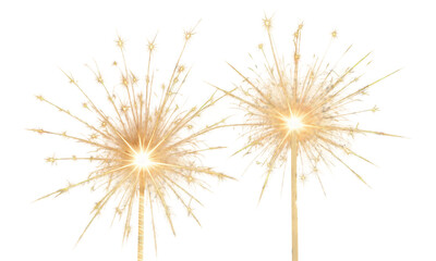 Cropped shot holding the burning sparkler isolated on white background. . New year and christmas themed backdrop.