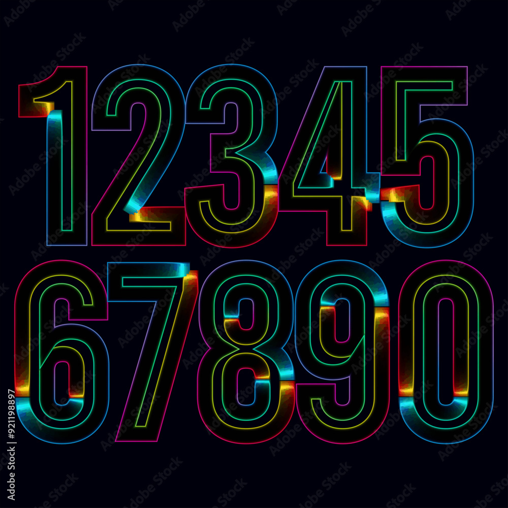 Fototapete vector set of number, simple numbers icon set of 1-31 numbers simple black style symbol sign for cal