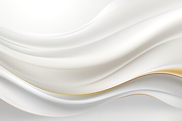 Abstract white background with gold lines.