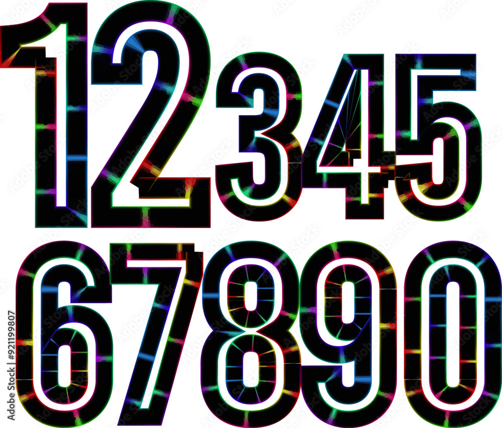 Fototapete vector set of number, simple numbers icon set of 1-31 numbers simple black style symbol sign for cal