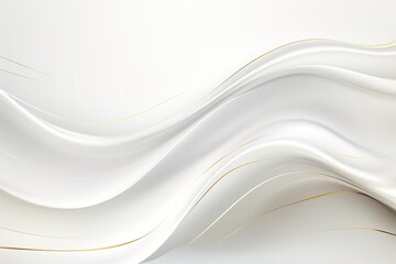 Abstract white background with golden lines.
