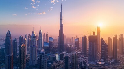 A majestic city icon standing tall against the skyline, symbolizing the architectural prowess and cultural heritage of the metropolis.