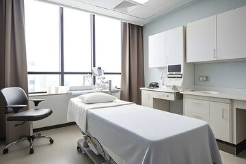 Picture of a General Practitioner's Examination Room in a Modern Hospital Setting