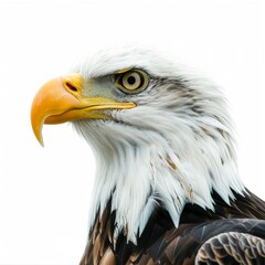 Fototapeta premium 3D Illustration of an Eagle on White Background