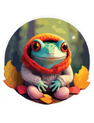 illustration of a frog