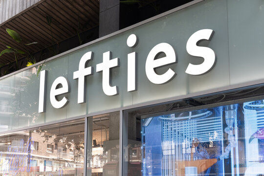 VALENCIA, SPAIN - AUGUST 13, 2024: Lefties is a Spanish chain of fashion stores belonging to the Inditex group