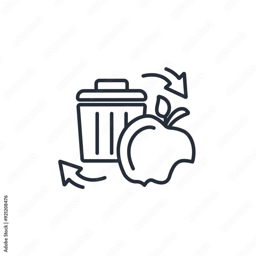 Poster composting icon. vector.editable stroke.linear style sign for use web design,logo.symbol illustratio
