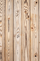 Obraz premium oak boards vertical background close-up. Natural wood texture.