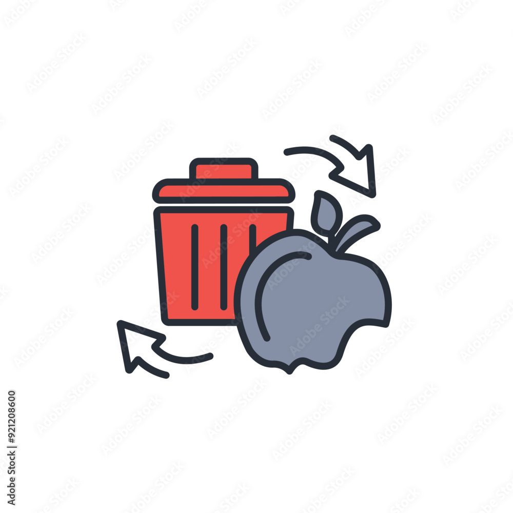 Poster composting icon. vector.editable stroke.linear style sign for use web design,logo.symbol illustratio