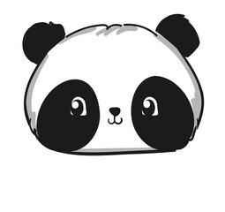 Fototapeta premium Vector cute Panda, illustration Animal
