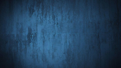 Obraz premium Black dark azure cobalt sapphire blue abstract background. Color gradient. Geometric shape. Wave, wavy curved line. Rough grunge grain noise. Light neon metallic shine shimmer bright. Design 