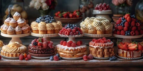 National Dessert Day assortment of desserts, October 14th