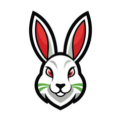 kangaroo head logo vector illustration