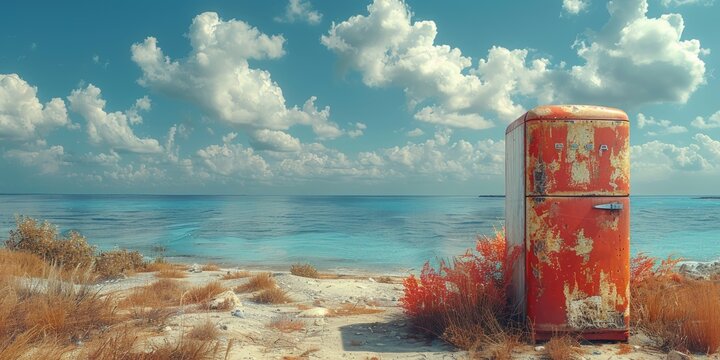 Quiet beach on National Clean Out Your Refrigerator Day, November 15
