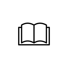 Book icon. Book icon on a white background.