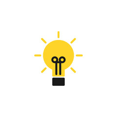 Bulb icon. Light icon. 