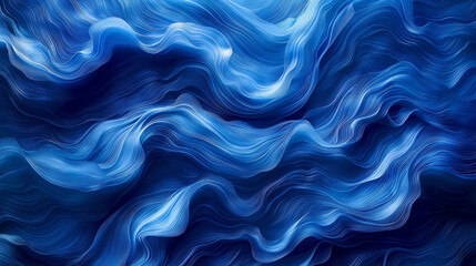 Fototapeta premium A beautiful blue and gold wave pattern, with the blue