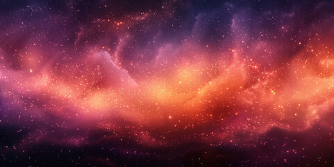 A colorful, glowing, and abstract image of a mountain range with a purple