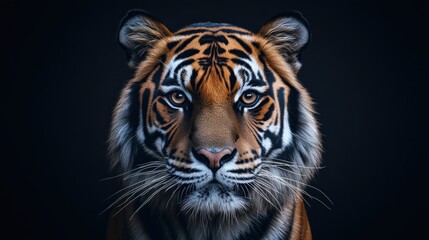 A tiger is staring at the camera with its mouth open