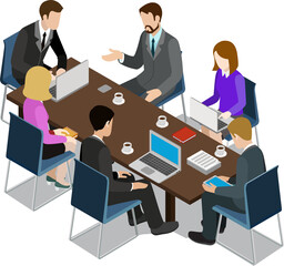 business people meeting at office pngs