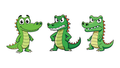 A crocodile cartoon character illustration