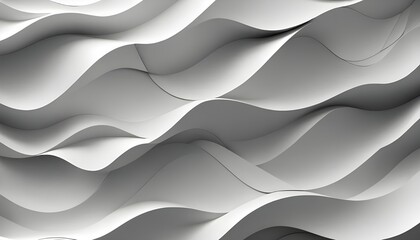 Fototapeta premium Paint effect. Wavy background. Hand drawn waves. Stripe texture with many lines. Illustration of the pattern of gray lines on white background. 