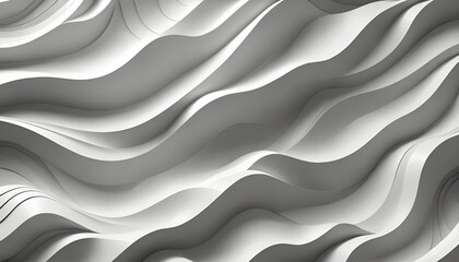 Obraz premium Paint effect. Wavy background. Hand drawn waves. Stripe texture with many lines. Illustration of the pattern of gray lines on white background. 