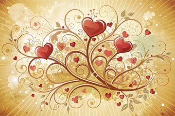 Valentine background - vector
