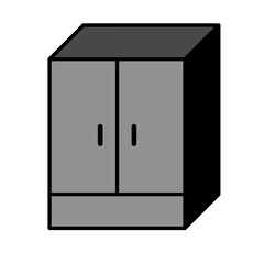 cupboard icon vector simple design illustration