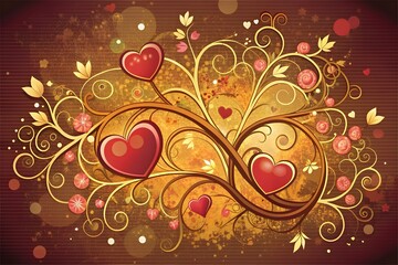 Valentine background - vector
