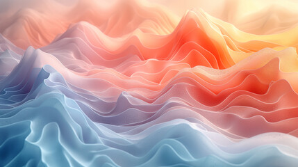 Obraz premium A beautiful blue and gold wave pattern, with the blue